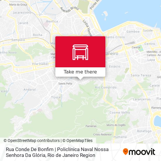 Rua Conde De Bonfim | Policlínica Naval Nossa Senhora Da Glória map