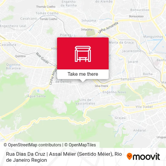 Rua Dias Da Cruz | Assaí Méier (Sentido Méier) map