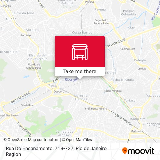 Mapa Rua Do Encanamento, 719-727