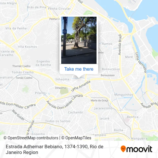 Estrada Adhemar Bebiano, 1374-1390 map