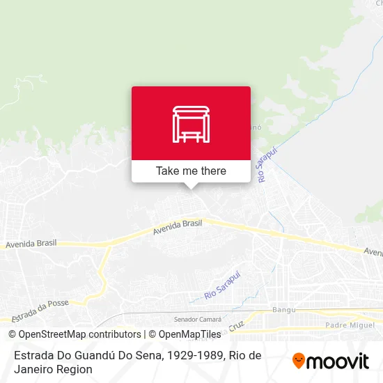 Estrada Do Guandú Do Sena, 1929-1989 map