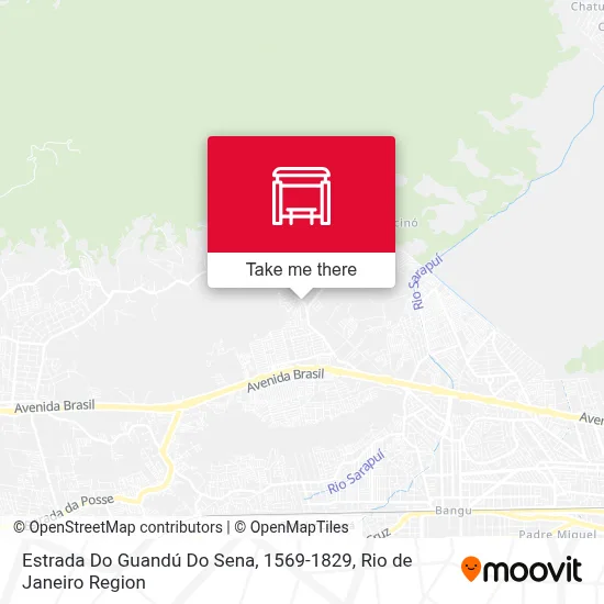 Estrada Do Guandú Do Sena, 1569-1829 map