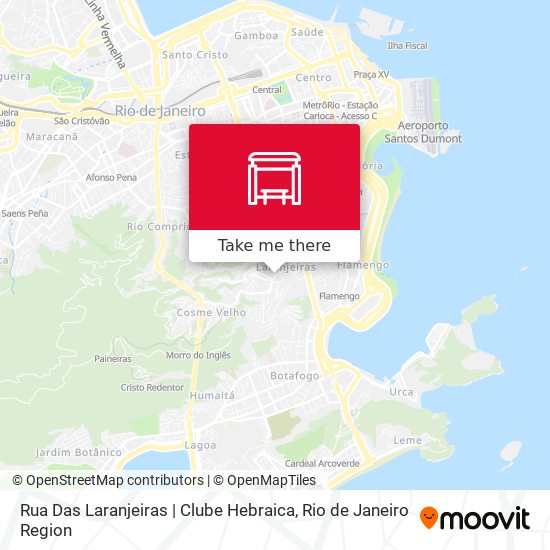 Rua Das Laranjeiras | Clube Hebraica map