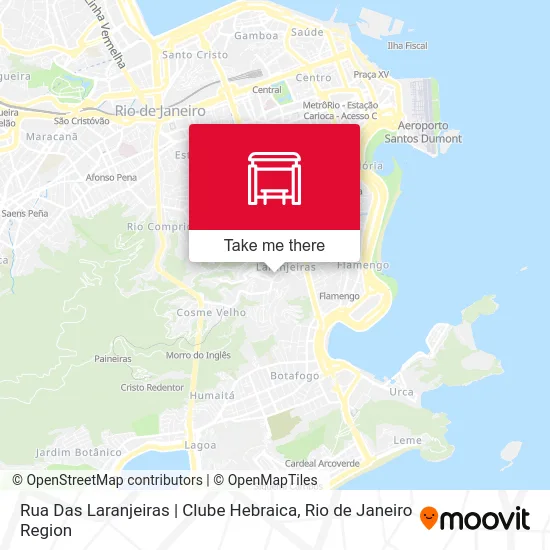 Rua Das Laranjeiras | Clube Hebraica map