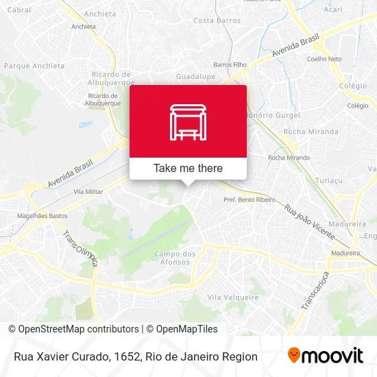 Rua Xavier Curado, 1652 map