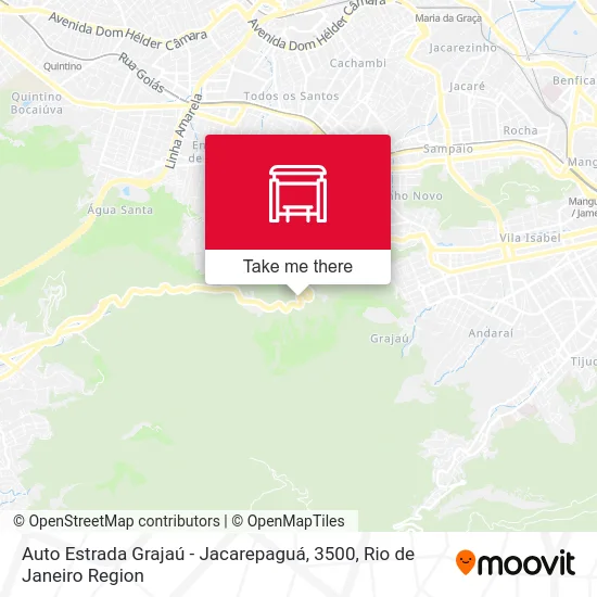 Auto Estrada Grajaú - Jacarepaguá, 3500 map