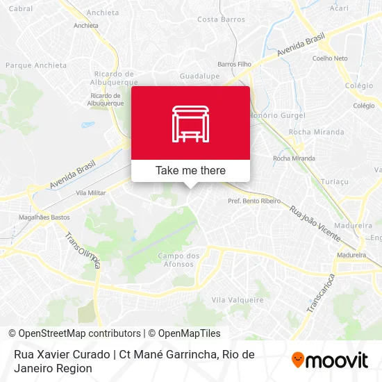 Rua Xavier Curado | Ct Mané Garrincha map