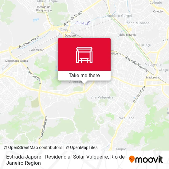 Estrada Japoré | Residencial Solar Valqueire map