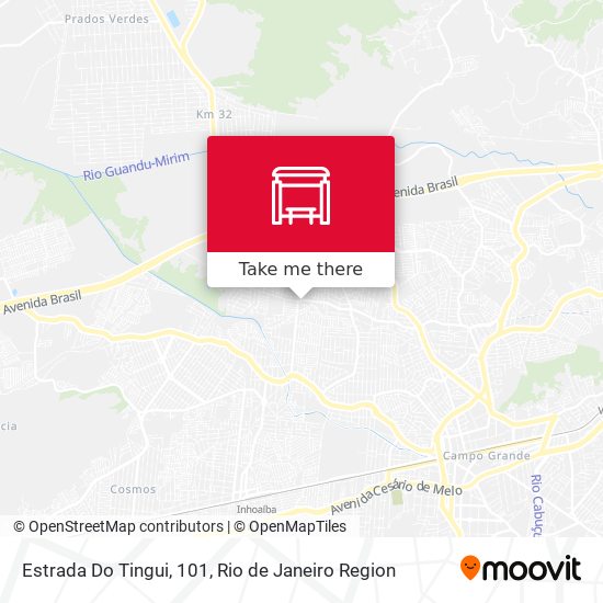 Estrada Do Tingui, 101 map