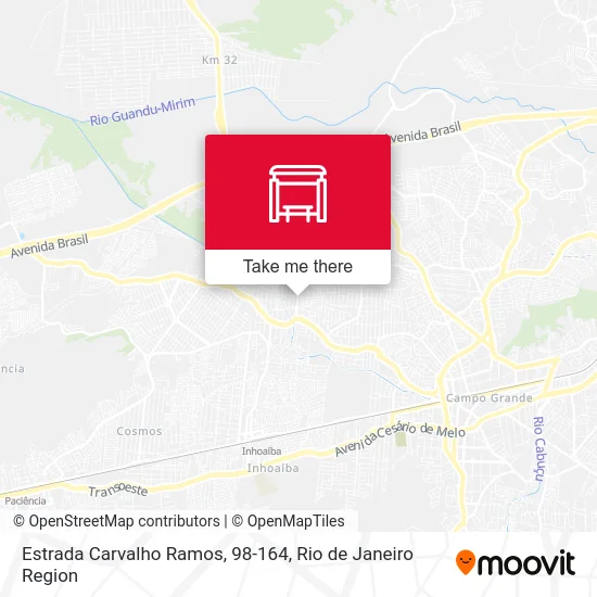 Estrada Carvalho Ramos, 98-164 map