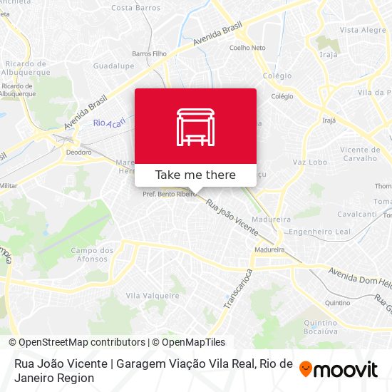 Rua João Vicente | Garagem Viação Vila Real map