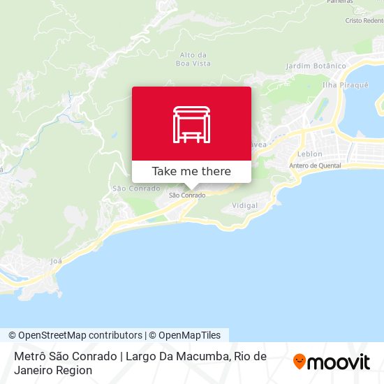 Mapa Metrô São Conrado | Largo Da Macumba