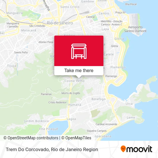Trem Do Corcovado map