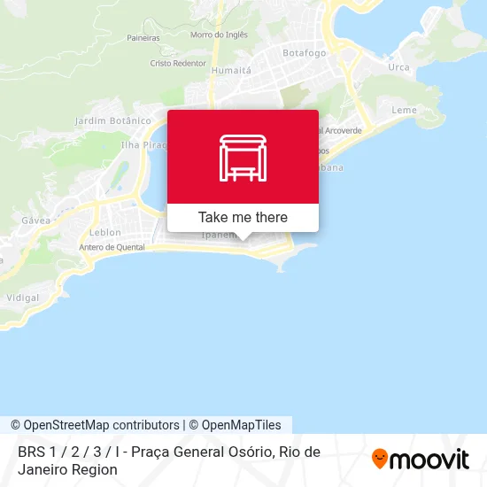 BRS 1 / 2 / 3 / I - Praça General Osório map