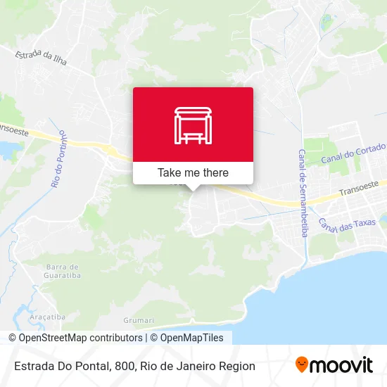 Estrada Do Pontal, 800 map