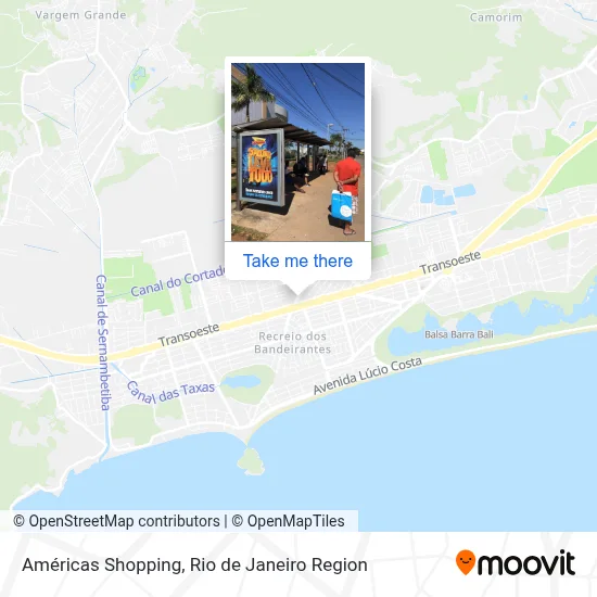 Américas Shopping map