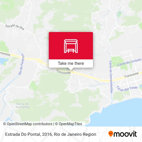 Estrada Do Pontal, 2016 map