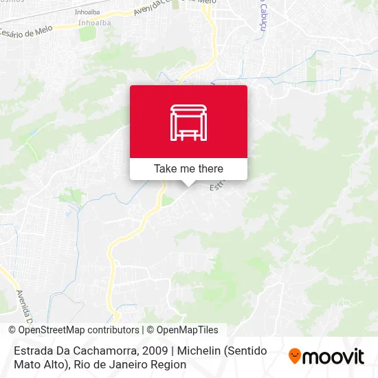 Estrada Da Cachamorra, 2009 | Michelin (Sentido Mato Alto) map