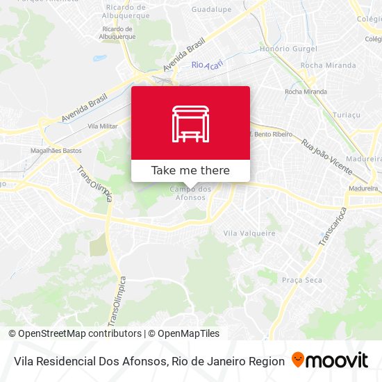Vila Residencial Dos Afonsos map