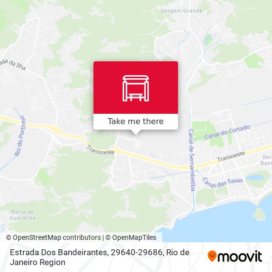 Estrada Dos Bandeirantes, 29640-29686 map