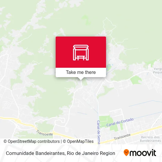 Comunidade Bandeirantes map