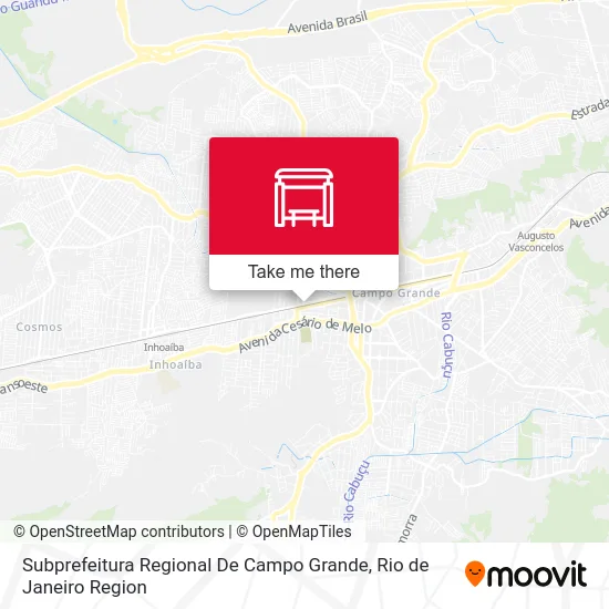 Subprefeitura Regional De Campo Grande map