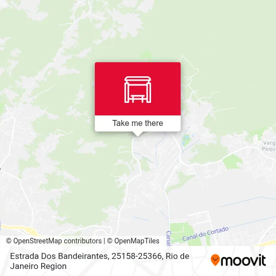 Estrada Dos Bandeirantes, 25158-25366 map