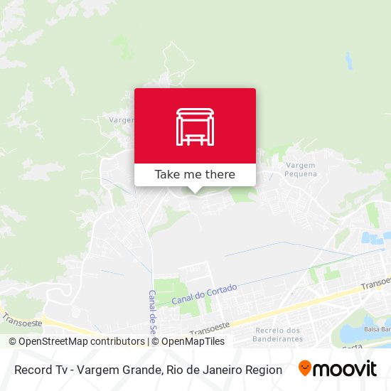 Record Tv - Vargem Grande map