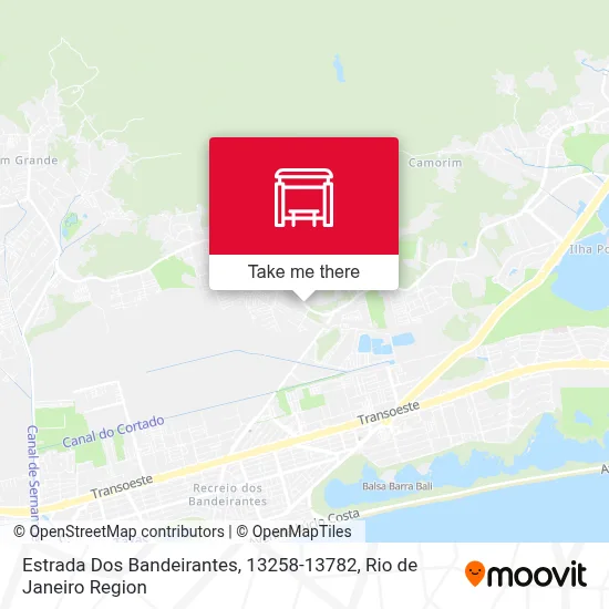 Estrada Dos Bandeirantes, 13258-13782 map