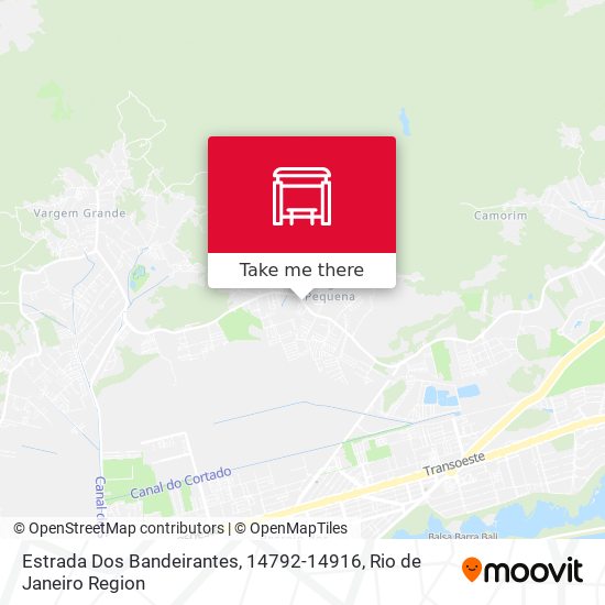 Estrada Dos Bandeirantes, 14792-14916 map