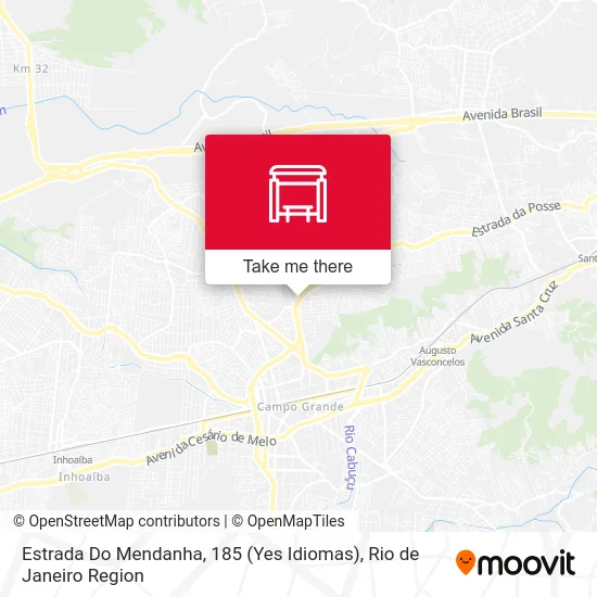 Estrada Do Mendanha, 185 (Yes Idiomas) map