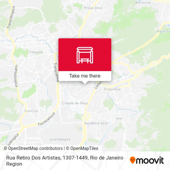 Rua Retiro Dos Artistas, 1307-1449 map