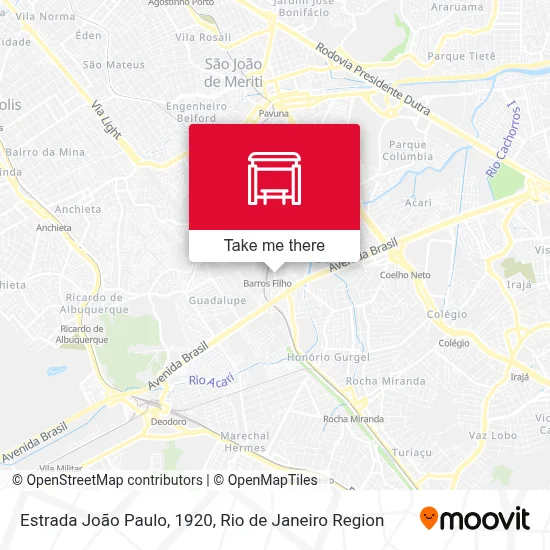 Estrada João Paulo, 1920 map