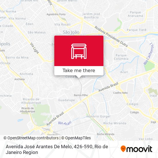 Avenida José Arantes De Melo, 426-590 map