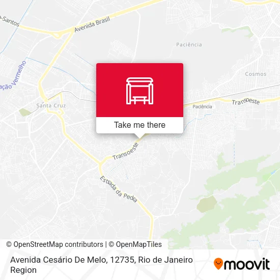Avenida Cesário De Melo, 12735 map