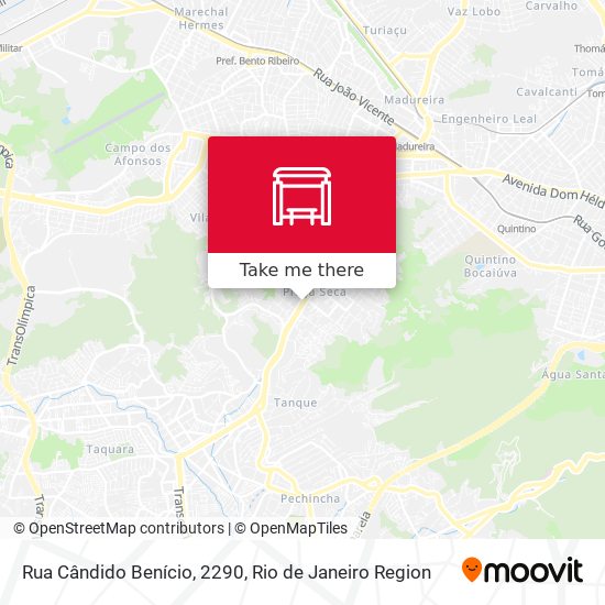 Mapa Rua Cândido Benício, 2290