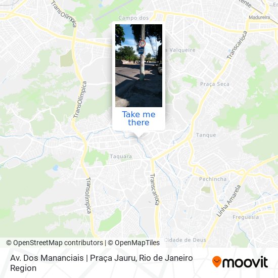 Mapa Av. Dos Mananciais | Praça Jauru