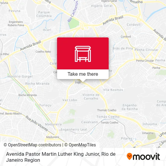 Avenida Pastor Martin Luther King Junior map