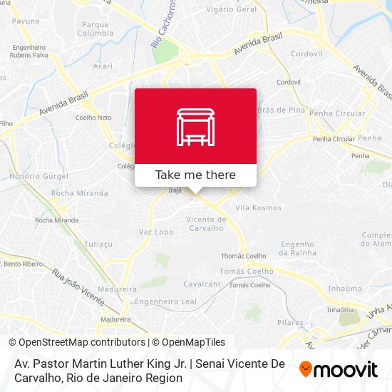 Mapa Av. Pastor Martin Luther King Jr. | Senai Vicente De Carvalho