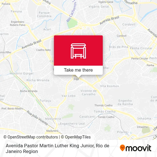 Avenida Pastor Martin Luther King Junior map