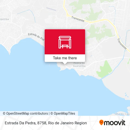 Estrada Da Pedra, 8758 map