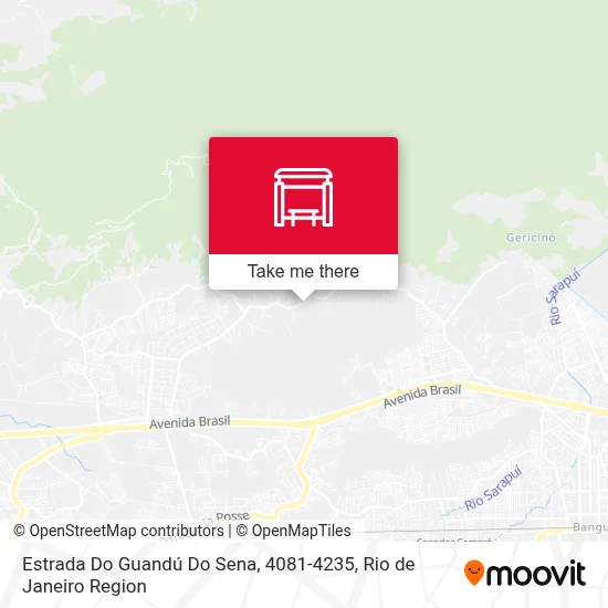 Estrada Do Guandú Do Sena, 4081-4235 map