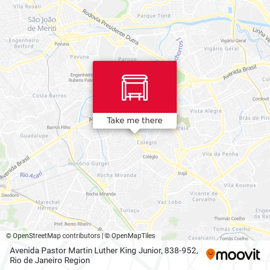 Avenida Pastor Martin Luther King Junior, 838-952 map