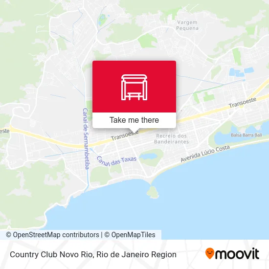 Country Club Novo Rio map