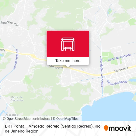 BRT Pontal | Amoedo Recreio (Sentido Recreio) map