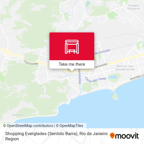 Shopping Everglades (Sentido Barra) map