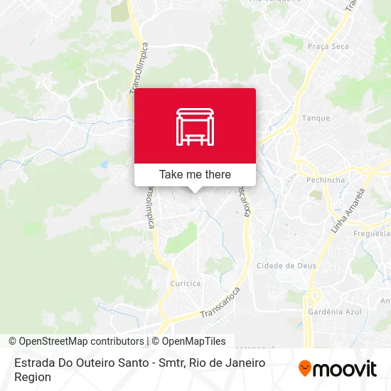 Estrada Do Outeiro Santo - Smtr map
