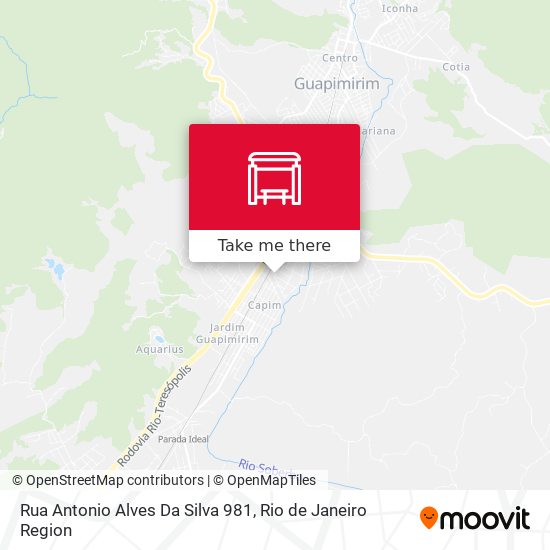 Rua Antonio Alves Da Silva 981 map