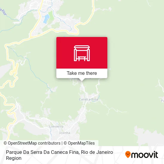 Parque Da Serra Da Caneca Fina map