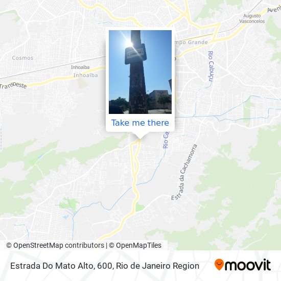 Estrada Do Mato Alto, 600 map